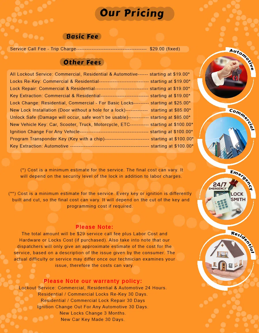 San Jose Elite Locksmith San Jose, CA 408-484-3861 - Pricelist-13