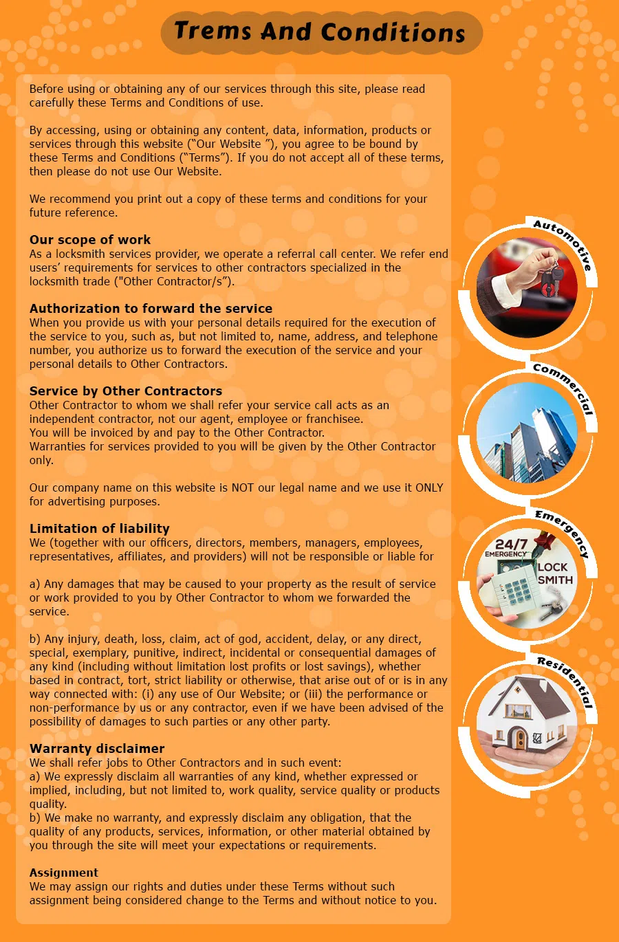 San Jose Elite Locksmith San Jose, CA 408-484-3861 - TermsAndCondition-13